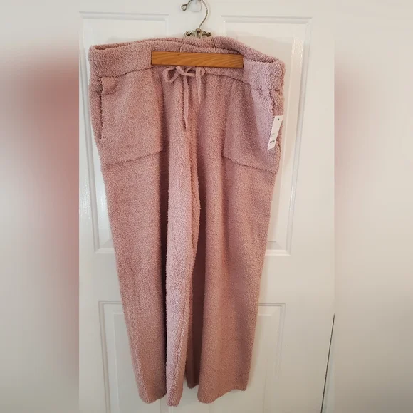 Sonoma Plush Sherpa Lounge Pants in Dusty Rose - Picture 1 of 5